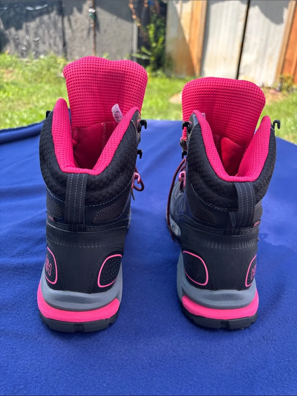 Helly Hansen Black and Pink Women's Waterproof Hiking Boots.ODIN
